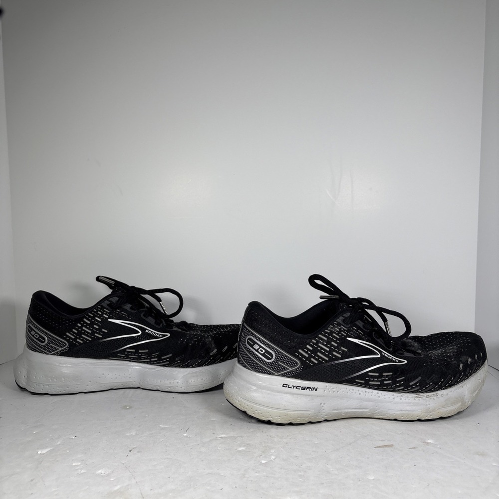 Size 9.5 Wide D Brooks Glycerin 20 Black Sneakers 1203691D059 - Picture 6 of 8